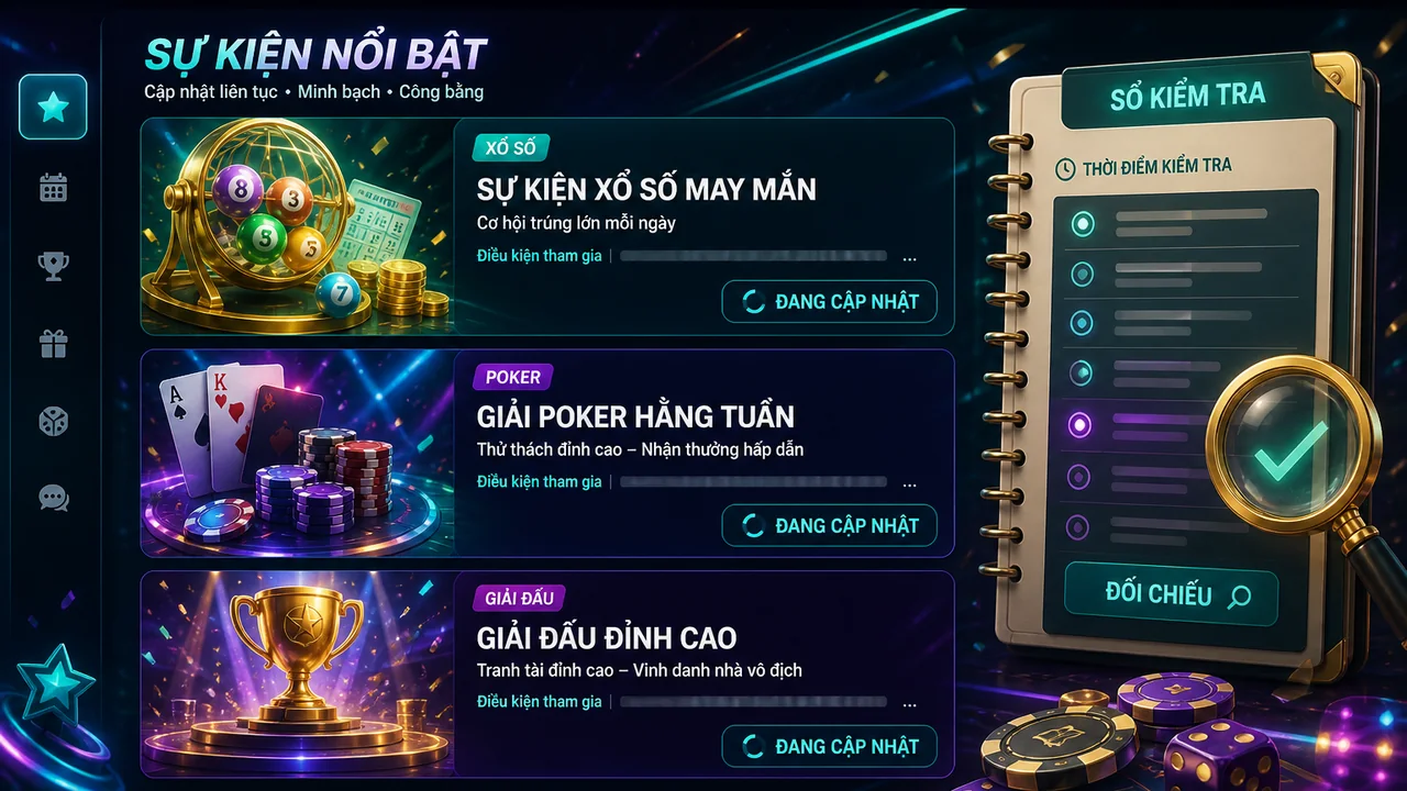 Kiểm tra tin sự kiện chưa trọn vẹn trên 69vn trước khi chọn trò chơi