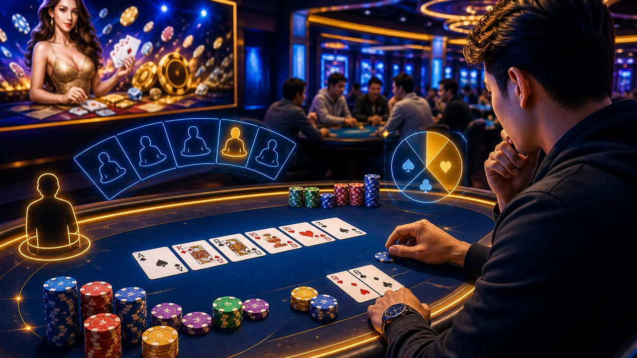 Từ bàn tân binh đến chiến thắng: cách chơi poker 69vn dễ hiểu