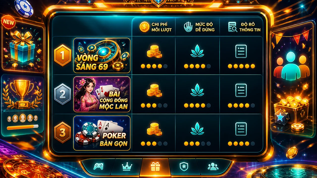 Chọn lượt chơi dễ kiểm soát: xếp hạng trò chơi 69vn phù hợp ngân sách nhỏ