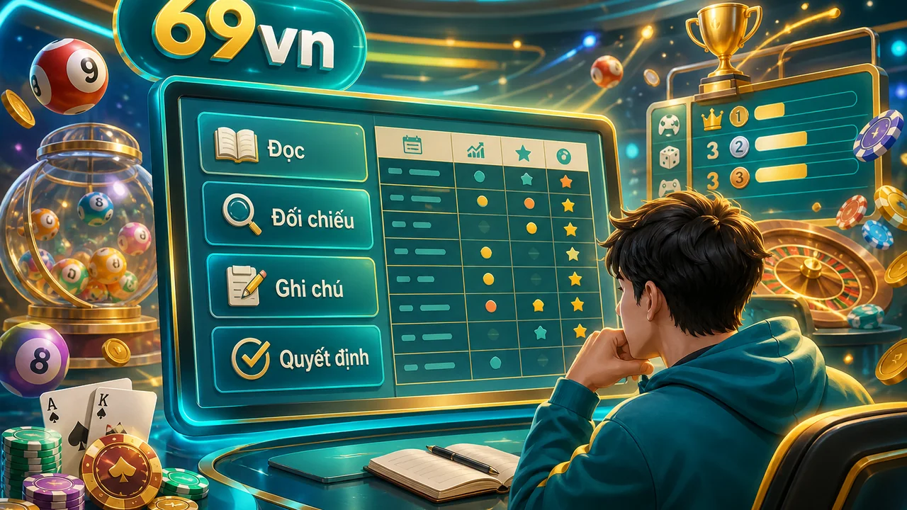 Bảng kiểm theo dõi trò chơi và lịch sự kiện 69vn cho người chơi ngân sách nhỏ