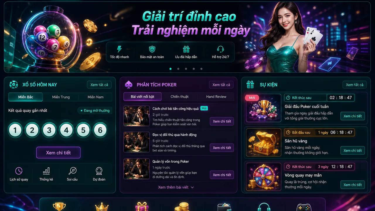 Giải mã nhãn “mới” trên 69vn: cách kiểm tra trạng thái xổ số, poker và sự kiện